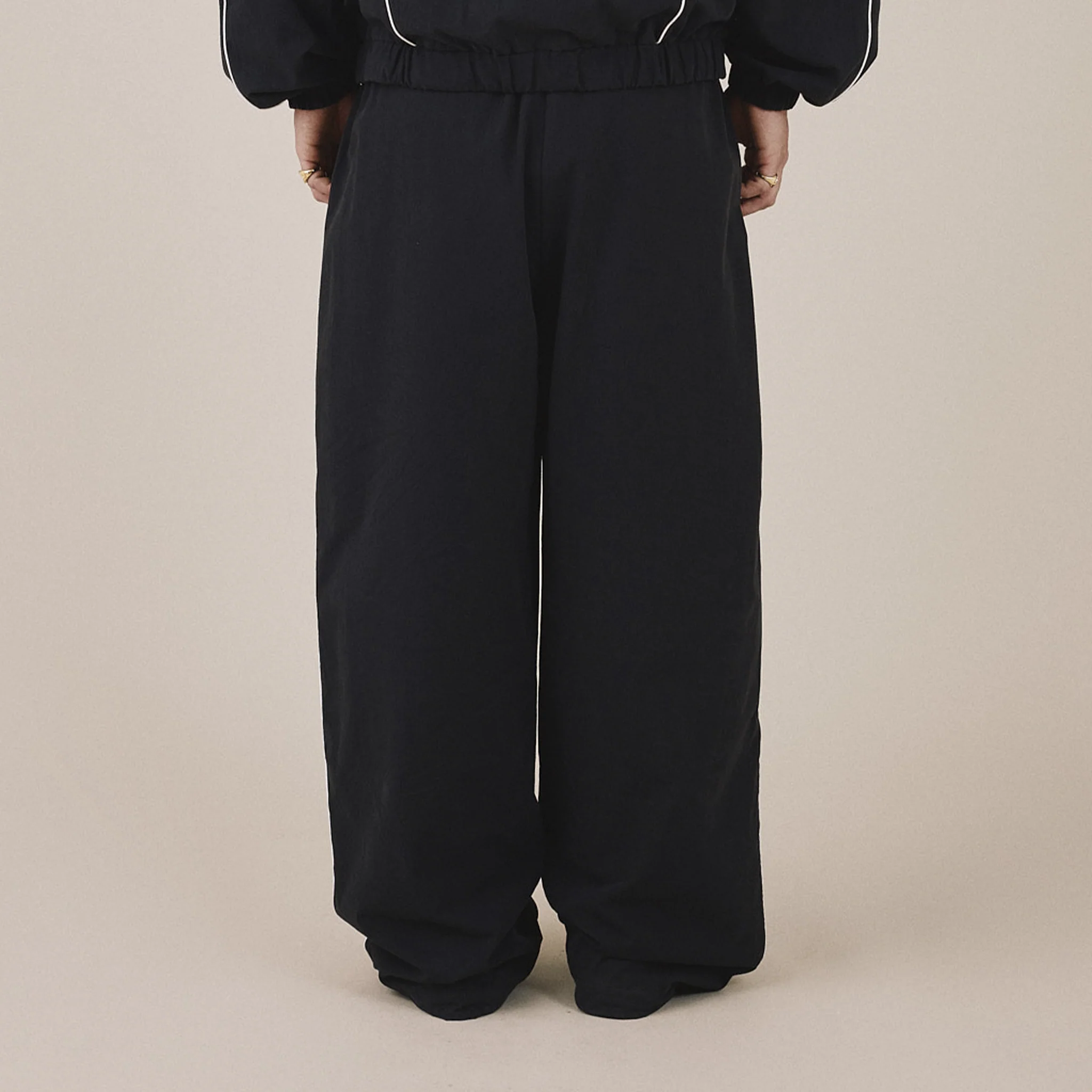 AGF x PALAIS Oversized Track Pants - Black - Image 2