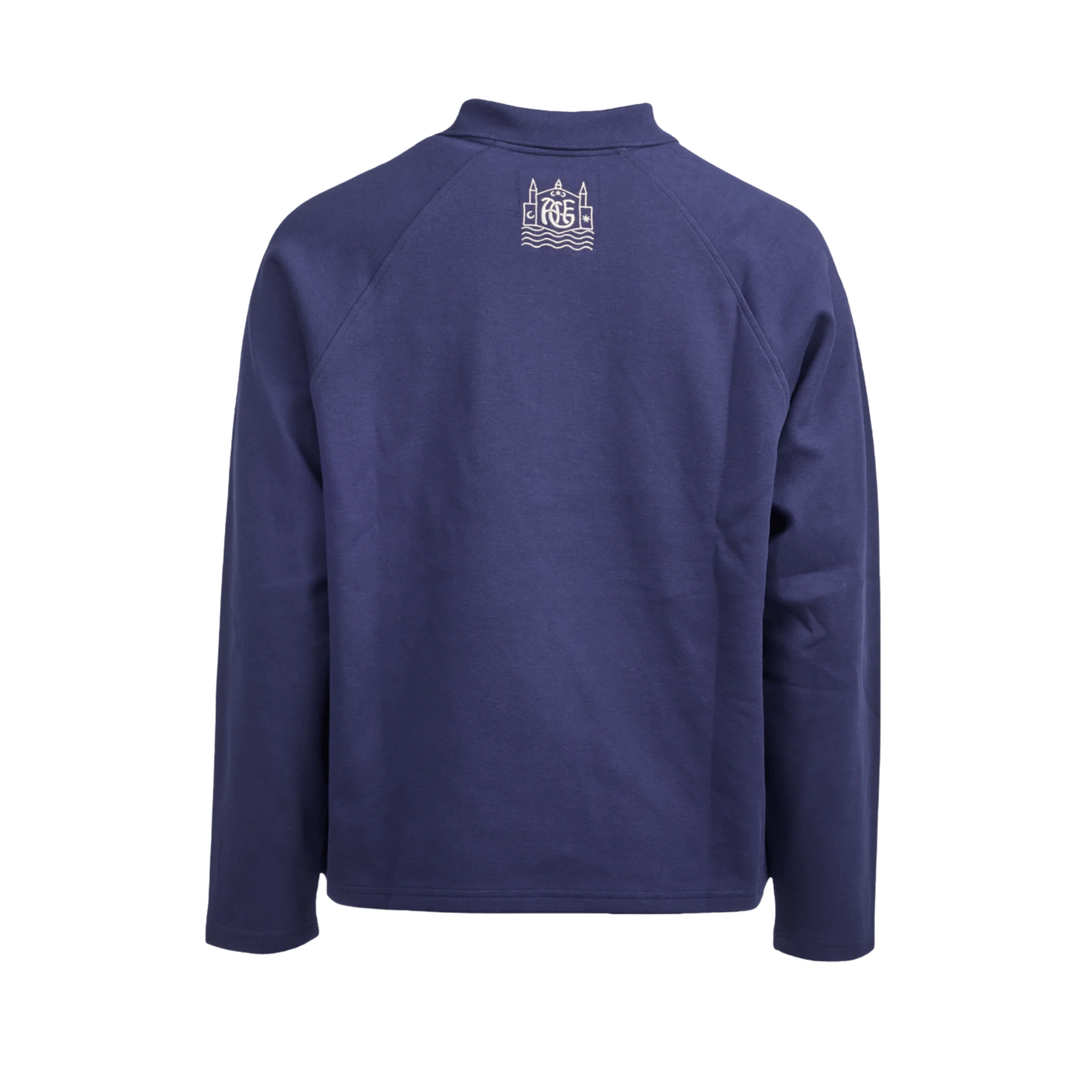 Polo Med Broderi LS - Blå - Image 2